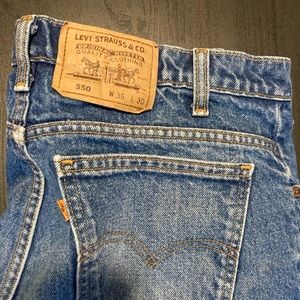 Vintage Levi’s 550 orange tab 36x30